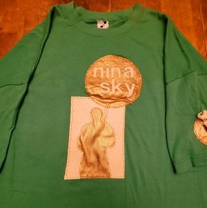 Nina Sky Custom concert tour band tee shirt. ALL embrioderd and runs big